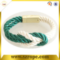 Europe fashion bracelet with braided rope and buckle magnet